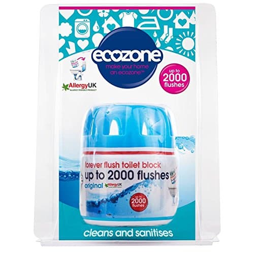 Image of Ecozone up to 2000 Flushes Forever Flush Toilet Block 225g - (Pack of 4)