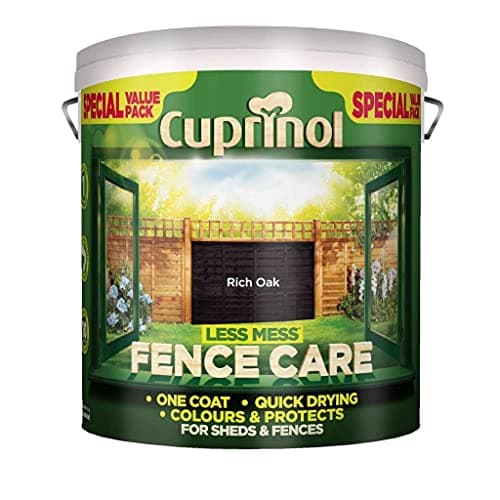 Image of Cuprinol Less Mess Fence Care (Formerly Timber Care) 6L Rich Oak by Cuprinol