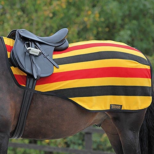 Image of Shires Tempest Original Fleece Exercise Sheet - Newmarket Stripe 60"
