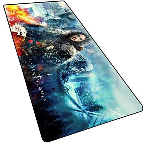 Image of Mouse Mat Throne game 800 x 300mm Mouse Pad, Smooth texture surface Mousepad, Best precision experience, 3mm-Thick Base, for notebooks, PC, A