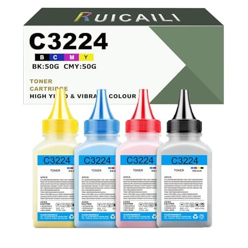 Image of Toner Refill (50g) Compatible with Lexmark C3210K0 C3210C0 C3210M0 C3210Y0 Toner for C3224dw C3326dw C3426dw MC3224adwe (4PK-BK/C/M/Y)