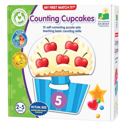 Image of The Learning Journey U116449 First Match It-Counting Cupcakes, One Size