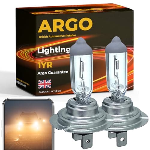 Image of Argo H7 Headlight Bulb 55w Halogen 2500k 12v H7 477 Car Headlight Bulb High Low Dipped Main Beam Headlamp Bright Fog Car Light Bulbs 499 PX26D Headlight Bulbs