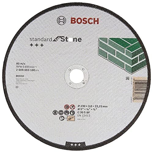 Image of Bosch Professional 1x Diamond Cutting Disc Standard for Stone (for Concrete, Stone, Granite, Ø 115 x 22,23 x 1,6 x 10 mm, Accessories for Angle Grinders)