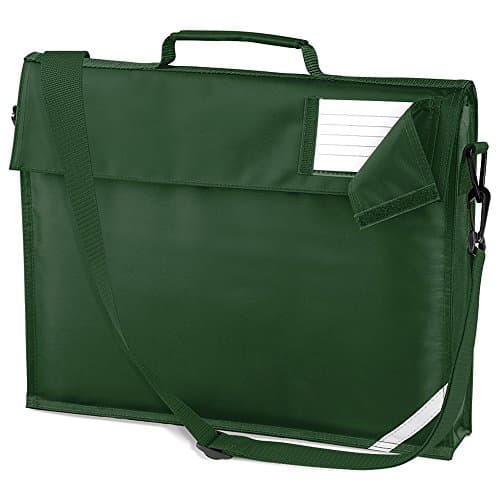 Image of Quadra Junior Book Bag with Strap in Bottle Green