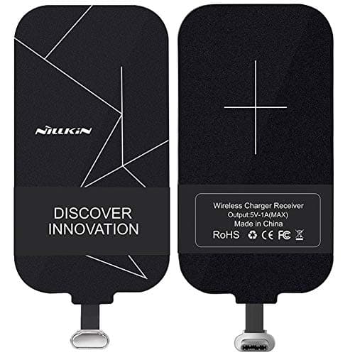 Image of Nillkin Wireless Charger USB C Qi Receiver, [Ultra Thin] Magic Tags Wireless Charger Receiver Fast Charge Type C Phones, Compatible with Galaxy A52/A70, Ulefone Note 7, Huawei, Xiaomi and More