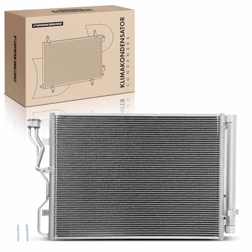 Image of Frankberg 1x AC Condenser Air Conditioning Compatible with i40 VF 1.7L 2012-2024 i40 CW VF 1.7L 2011-2024 Replace# 940245
