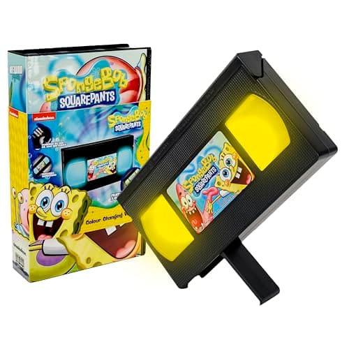 Image of AAA Merchandise Spongebob Squarepants Rewind Light – LED Video Light with Iconic Spongebob Design – Perfect for Kids & Cartoon Fans – Ideal for Bedroom or Gaming Room Decor