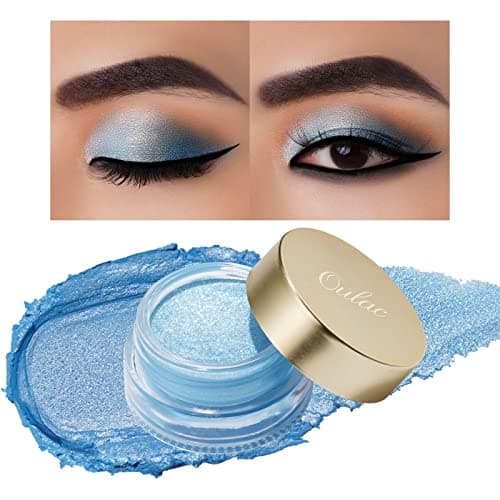 Image of Oulac Sheer Eyeshadow Waterproof | Sheer Blue Eyeshadow & Highlighter Duo | Up to 12 Hours Wear | Longwear Blendable Shimmer Eye Make-up | Vegan & Cruelty-Free | 06g (02) No Burden
