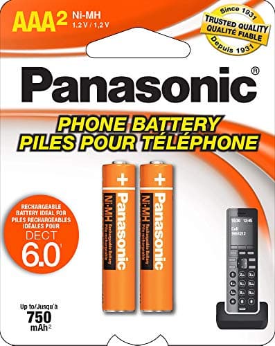 Image of Panasonic Original Ni-MH Rechargeable Battery for the Panasonic KX-TG2511ET - KX-TG2512ET & KX-TG2513ET And Other DECT 6.0 Digital Cordless Phone Set