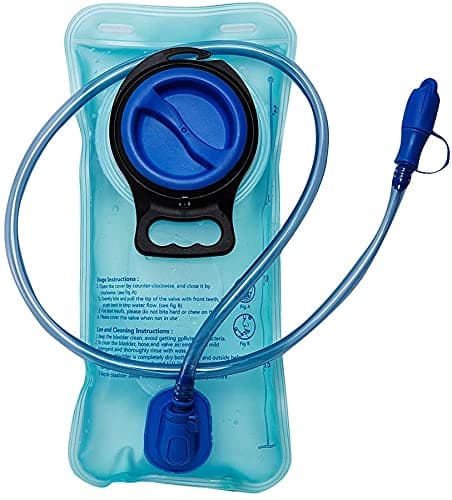 Image of DTnewsun Hydration Bladder 2L Leakproof Water Reservoir,Leak Proof Water Reservoir with Insulated Hose,for Hydration Pack for Cycling, Hiking, Running, Climbing, Biking (L)