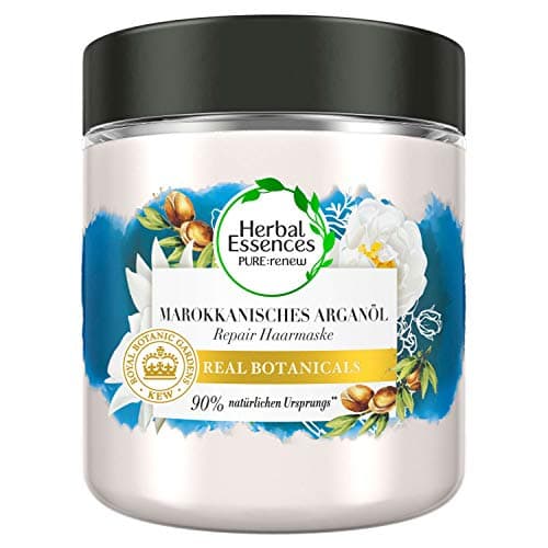 Image of Herbal Essences Pure:Renew Moroccan Argan Oil Hair Mask, 250 Ml, Hair Care Argan Oil, Argan Hair Mask, Hair Treatment Argan Oil, Hair Care Shine, Hair Care Dry Hair, Argan Oil Treatment, Aloe Vera