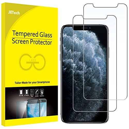 Image of JETech Screen Protector for iPhone 11 Pro Max and iPhone Xs Max 6.5-Inch, Tempered Glass Film, 2-Pack