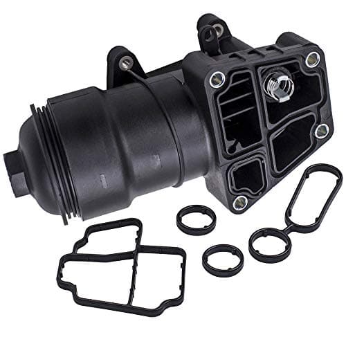 Image of maXpeedingrods Oil Cooler Filter Housing Cap w/Gasket for VW Audi Seat Skoda 1.6TDI 2.0TDI