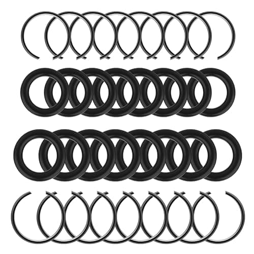 Image of 20 Packs Impact Retaining Ring Clips with O-Rings, 3/8" & 1/2" Friction Rings Socket Retainer Kit for Electric & Pneumatic Impact Wrench, Square Drive Replacement Parts