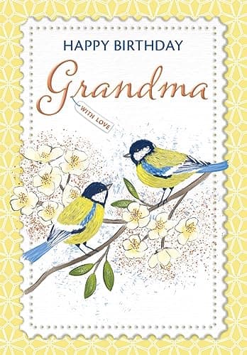 Image of Piccadilly Greetings Happy Birthday Card Grandma - 7 x 5 inches