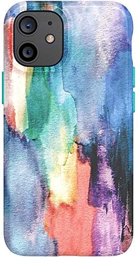Image of tech21 T21-8562 EcoArt Watercolour for Apple iPhone 12 mini 5G - Fully Biodegradable Phone Case with 3 Meter Drop Protection