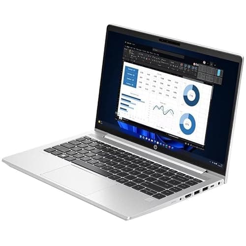 Image of HP ProBook 445 G10 Business Laptop, Silver, AMD Ryzen 5 7530U, 8GB RAM, 256GB SSD, 14" 1920x1080 FHD, 1 YR WTY + EuroPC Warranty Assist, (Renewed)