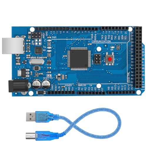 Image of MEGA R3 Board ATmega 2560 with USB Cable, MEGA 2560 R3 Development Board Compatible with Arduino