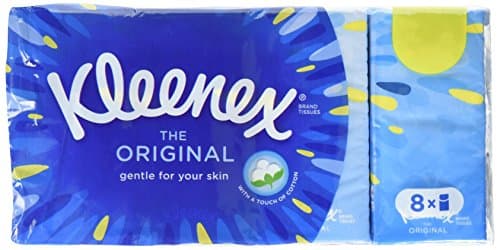 Image of Kleenex Original Pocket Pack Tissue (Pack of 4, Total 32)