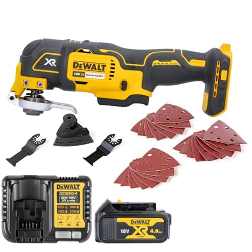 Image of DEWALT DCS355N 18V Oscillating Brushless Multi-Tool with 1 x 4Ah DCB182 Battery & Charger