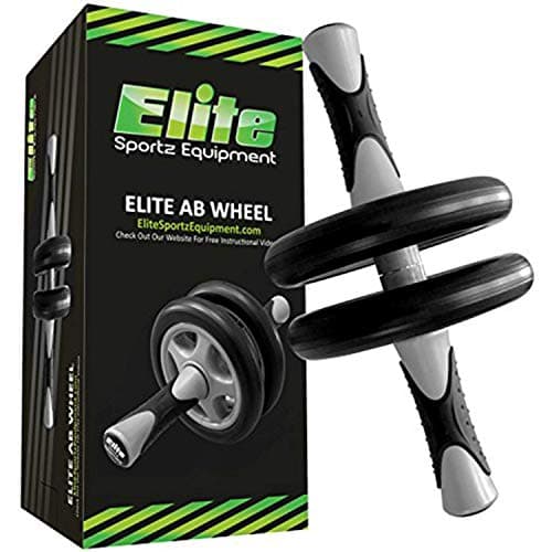 Image of Elite Sportz Ab Roller Wheel, Gym & At Home Ab Workout Equipment with Non- Slip Handles and 2 Wheels to Exercise Core Abdominal Muscles, Strength Training Accessories for Abs