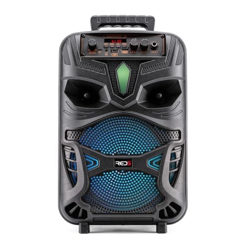 Image of RED5 Wireless Karaoke Speaker with Microphone and LED Colour Changing Lights