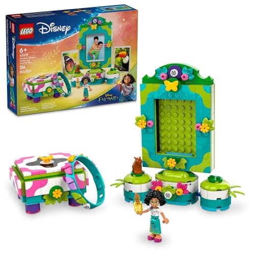 Image of LEGO Disney Encant Mirabel Photo Frame and Jewelry Box, Buildable Disney Toy, Play Bracelet and Mirabel Madrigal Mini Doll, Jewelry Box Gift, Gift for Girls and Boys 6 Years Old and Up 43239