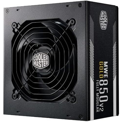 Image of Cooler Master MWE 850 Gold V2 Fully Modular PSU (UK Plug) - 80 PLUS Gold 850W Power Supply Unit, Flat Black Cabling, 120mm HDB Fan, High-Temperature Threshold