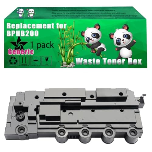 Image of Replacement BPHB200 Waste Toner Box Compatible for Sharp BP 20C20 BP 20C25 BP 30C25 Printers, Up to 30000 Pages, Vivid Colors, Contains Chip (1 Pack Black)