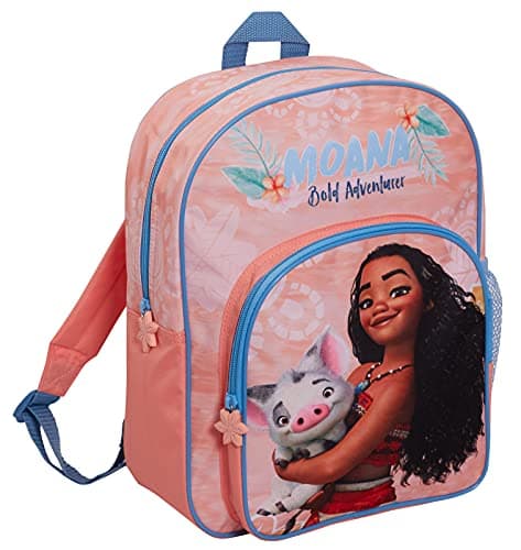 Image of Disney Moana Bag Girls Backpack For Kids Large School Bag Travel Sports Bag With Drinks Holder