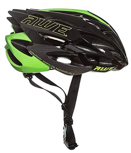 Image of AWESpeed™ Bike Helmet Road Helmet Adult Mens Womens 58-61cm Bicycle Helmet Black/Green Large Adjustable Lightweight In Mould *AWE 5 year Crash Replacement Policy, CE-EN 1078:2012:A1:2012 standard