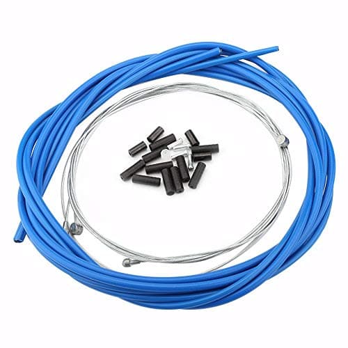 Image of Bike Brake Cable, Bike Front Rear Brake Cable Mountain ycle Replacement Brake Cable with Housing Set(Blue)