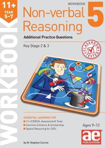 Image of 11+ Non-verbal Reasoning Year 5-7 Workbook 5: Additional Practice Questions