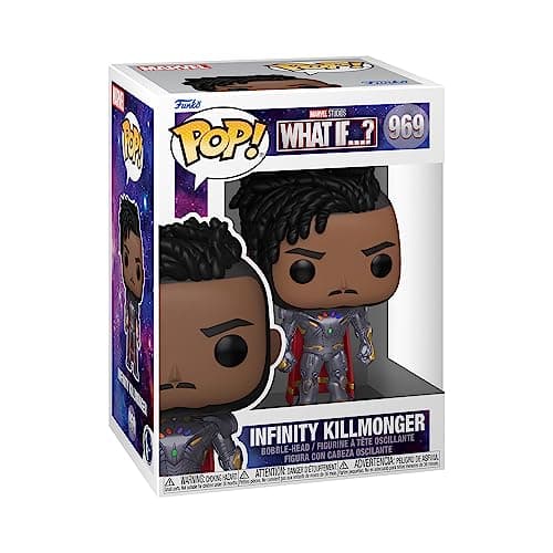 Image of Funko POP! Marvel - the King - What If - Infinity Killmonger - Marvel What If - Collectable Vinyl Figure - Gift Idea - Official Merchandise - Toys for Kids & Adults - TV Fans