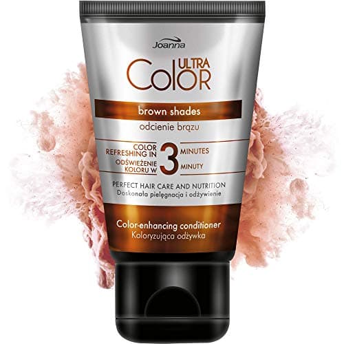 Image of Joanna Ultra Color - Colour Enhancing Conditioner - Brown Shades Of Natural And Dyed Hair - Hair Care - Hydrating & Moisturising - Ammonia Free - Refresh And Enhance The Colour In 3 Minutes - 100 g
