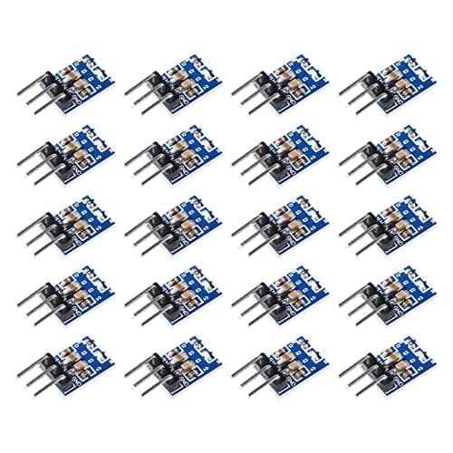 Image of Diitao 20PCS AMS1117-3.3 3 Pins DC-DC 4.75V-12V to 3.3V Voltage Regulator Step Down Power Supply Buck 800mA Module