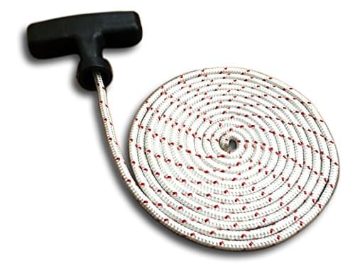 Image of 4MM X 2 METRES RIDE ON PETROL LAWN MOWER ENGINE STARTER ROPE PULL CORD inc FREE HANDLE