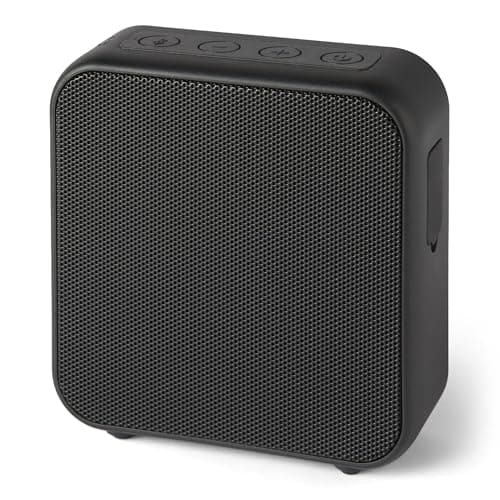 Image of Amazon Basics Portable Wireless Bluetooth 5.3 Speaker, Compact, 6h Runtime, IPX5 Waterproof, Rechargeable, Enhanced Bass, Indoor, Outdoor, Black