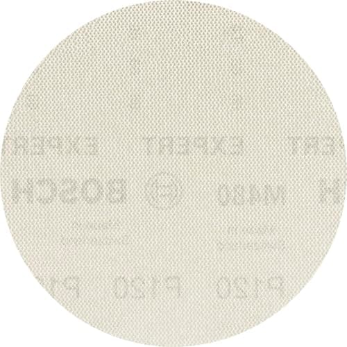 Image of Bosch 5x EXPERT M480 Sanding Net (for Drywall, Hardwood, Ø 225 mm, Grit 120, Professional Accessory Drywall Sander)