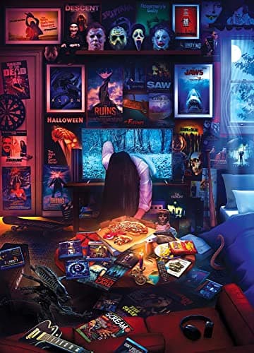 Image of House of Horrors and Scary Movies 1000 Piece Jigsaw Puzzle By Rachid Lotf