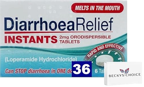Image of 36 Diarrhoea Relief Instants 2mg Orodispersible Tablets (6 Packs) - Melts in The Mouth