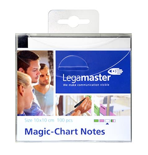 Image of Legamaster 7-159519 10 x 10 cm Magic-Chart Notes - White (Pack of 100), 10x10cm