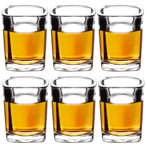 Image of ParaCity Cool Shot Glasses 2 oz, Tequila Shot Glasses with Heavy Base, Gift for Men, Father's Day Gift (6)