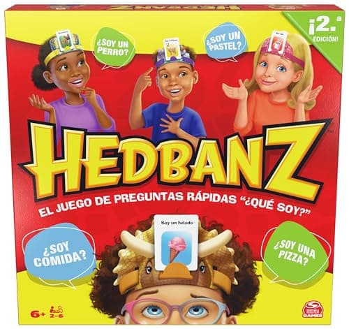 Image of Hedbanz 2nd Edition Picture Guessing Board Game — Family Games | Games for Family Game Night | Kids’ Games | Card Games for Families and Kids Aged 6 and up