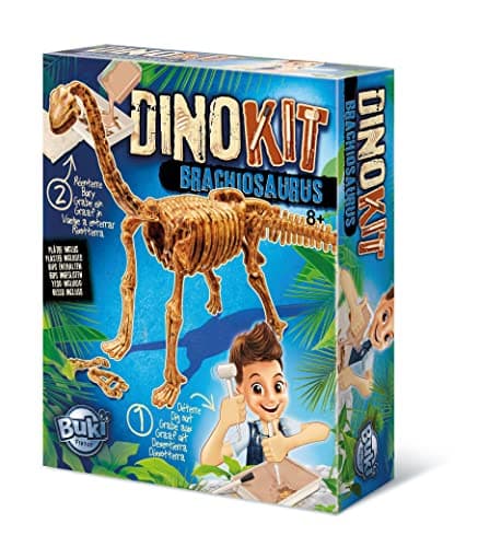 Image of Buki France Dino Kit - Brachiosaurus Dinosaur Toy. Prehistoric Fossil Digging Set. Excavate Dinosaur Skeleton. Realistic Educational 3D Dino Model. Kids STEM Toy. Science Gift for Boys & Girls 8+