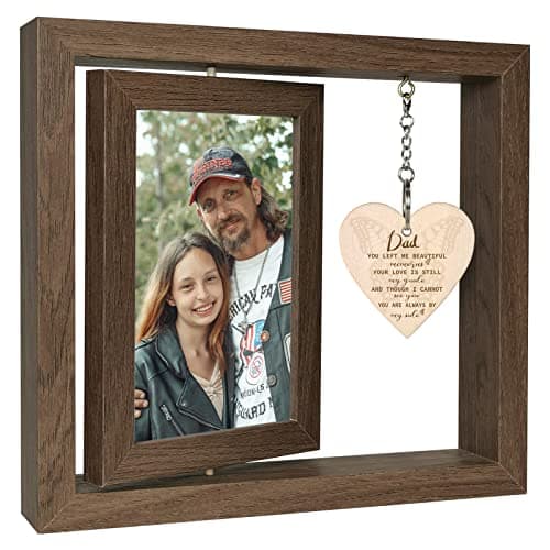 Image of Bereavement Gifts for Loss of Dad Photo Frame Memorial, Sympathy Gift Sorry for Your Loss Father Grief Cheer Up Thinking of You Gifts for Women or Men (Dis Two 15x10 cm)