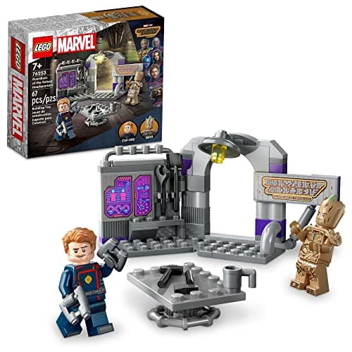 Image of LEGO Marvel Guardians of The Galaxy Headquarters 76253, Super Hero Building Toy Set from Guardians of The Galaxy 3 with Groot and Star-Lord Minifigures, Gift for Kids, Boys and Girls Ages 7 and up