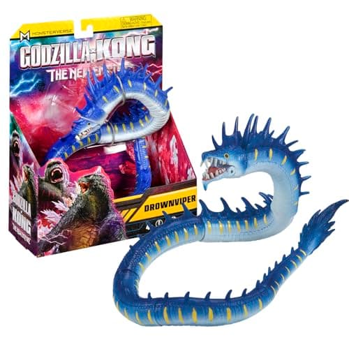 Image of MonsterVerse Godzilla x Kong: The New Empire, 6-Inch Drownviper Action Figure Toy, Iconic Collectable Movie Character, Suitable for Ages 4 Years+