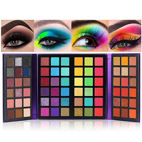 Image of 72 Colors Eyeshadow Palette Makeup Palettes Make Up Pallet Set Colour Glitter For Girls Rainbow Eye Pallets Board Colourful Women Sets